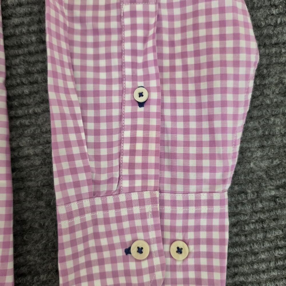 UNTUCKit Men's Large Purple Gingham Button-Down Shirt - Picture 5 of 10